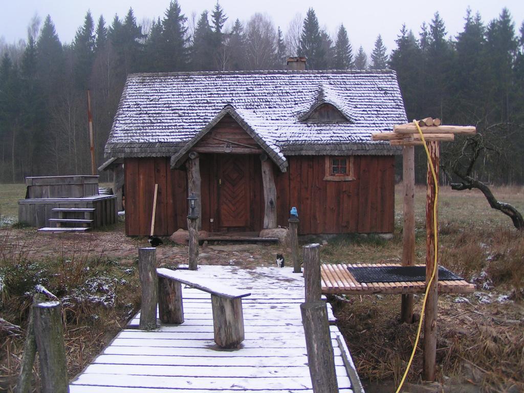 Dom Z Sauna - Lugiele Dzierwiany Екстериор снимка